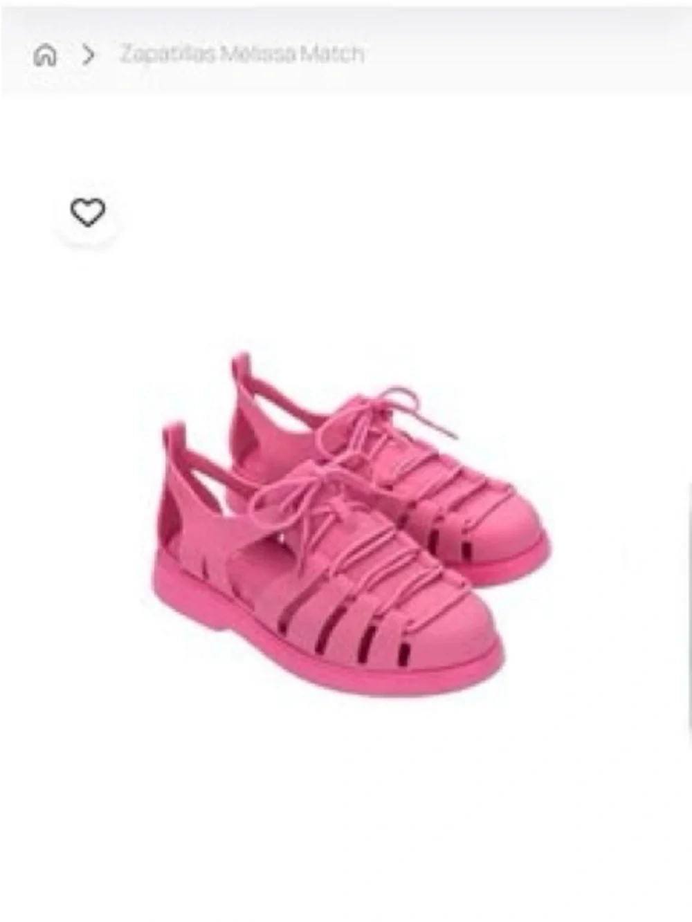 Melissa Bright Pink Lace-Up Sandal Sneakers